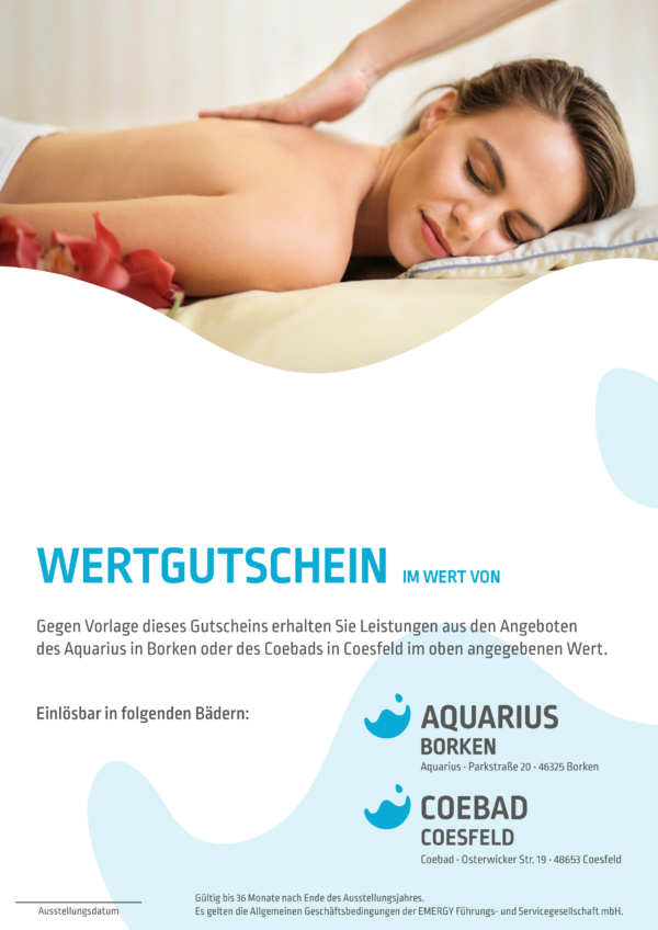 Gutschein Massage 1